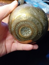 Antique Brass Engraved Indian