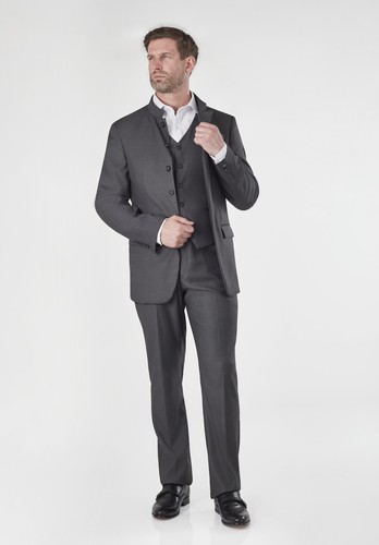 Mens grey chinese grandad - chinese,