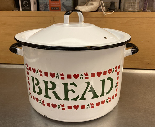 Large vintage bread bin lid - bread,