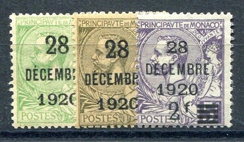 Monaco 1921 mint - monaco, 46-48