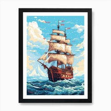 Sailing ship the ocean - ship, 2