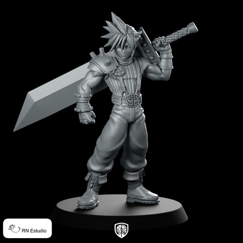 Fantasy claude jrpg miniature - claude,