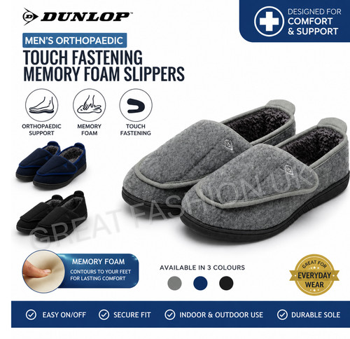 Mens slippers dunlop - mens,