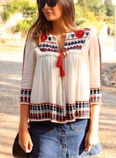 ZARA Jacket Top Medium White