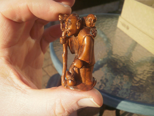 Hand carved wood - hand,