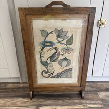 Antique vintage firescreen - vintage, |