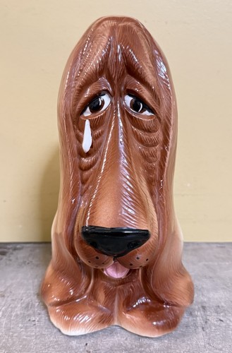 Vintage crying basset hound - crying,