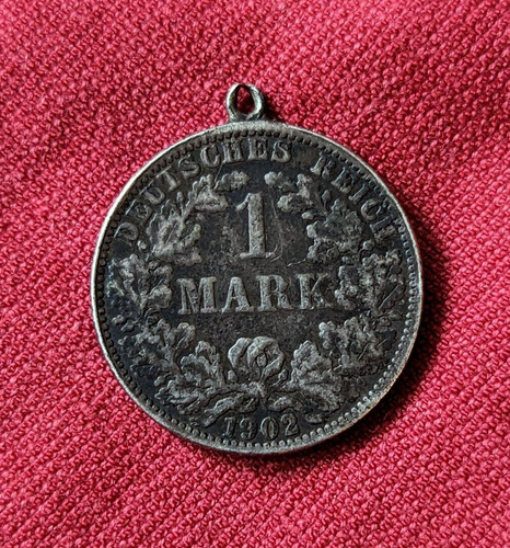 Antique trench art medal - art,