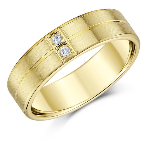 6mm 9ct yellow gold diamond - yellow,