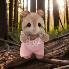 Sylvanian Families Baby Racoon Mulberry Girl Racoon  Vintage Calico Critters