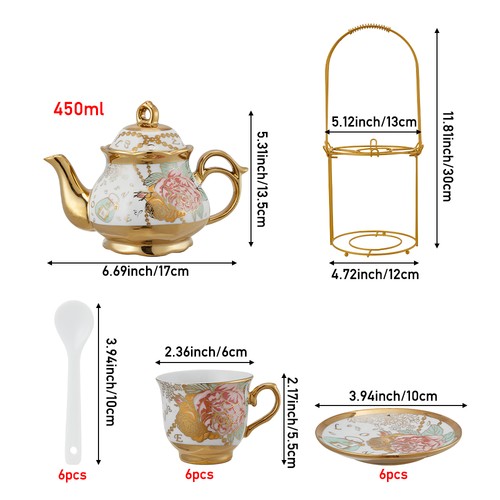 Elegant floral ceramic teapot - elegant,