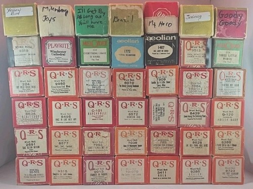Player piano rolls qrs - piano,