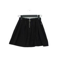 Crooked Tongues Women's Mini Skirt XS Black 100% Other