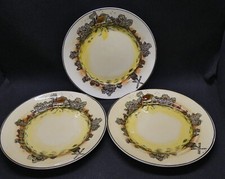 Three Newport Potteries Co Ltd Burslem "Countryside" Side Plates - 15.25cm
