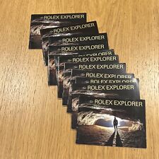 Rolex Explorer I & II English Booklet Various Years 1994 - 2007