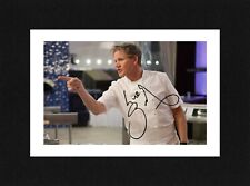 8X6 Inch Mount GORDON RAMSAY Signed PHOTO Ready To Frame KITCHEN NIGHTMARES