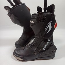 Richa Drift Mens Waterproof Motorbike Boots Protective Gear - Black - Size 12 UK