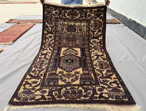 Antique afghan baluchi prayer - afghan,