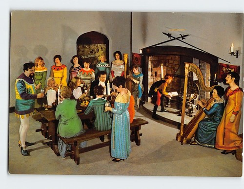 Postcard the medieval - the,