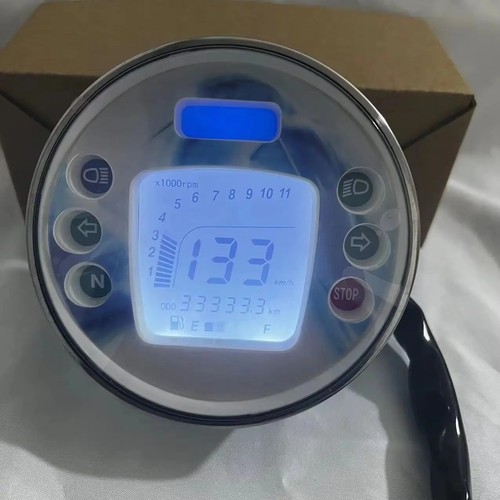 Digital round speedometer - digital,