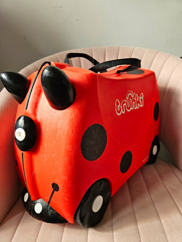 Trunki red black - polka, dot