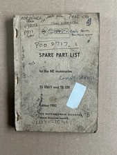 GENUINE MZ SPARE PARTS BOOK