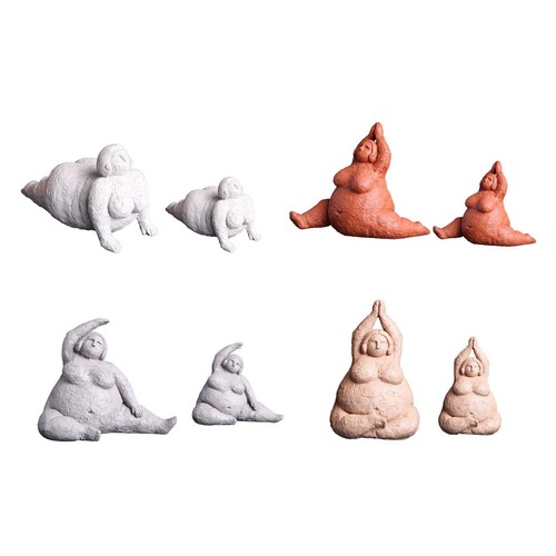 Modern yoga decor resin - modern,