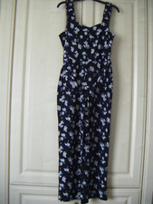 NEW George Ladies Size 10 Black and White Patterned Jumpsuit 