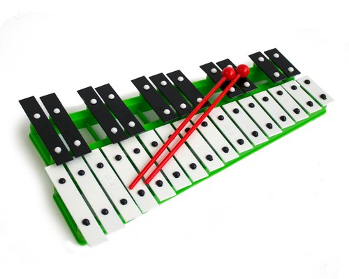 Green chromatic glockenspiel - chromatic,