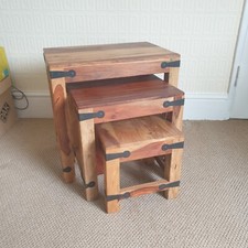 Sheesham Wooden Nest Of Tables