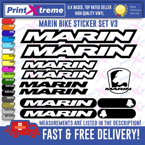 Marin bikes stickers decals - marin, stickers,
