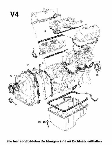 Matra 530 gasket - 530, engine