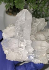 Natural Dumortierite in Quartz