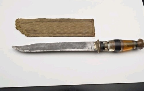 Vintage ww2 trench art knife - art,