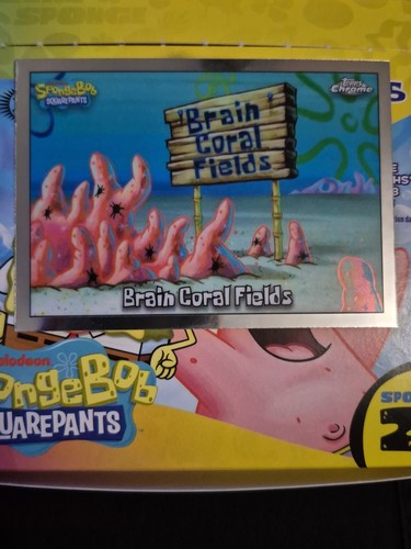 Topps chrome spongebob brain - chrome,