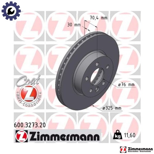 Brake disc 600 3273 - disc, for