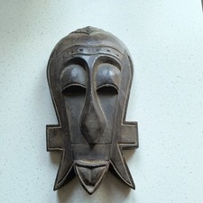 Hand Carved Wooden Face