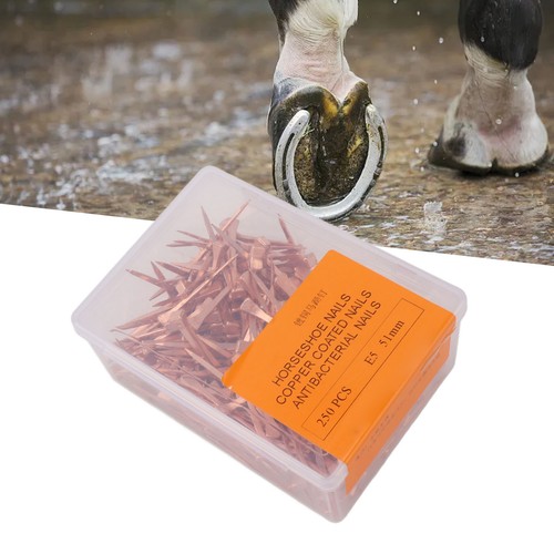250pcs horseshoe nails copper - 250pcs,