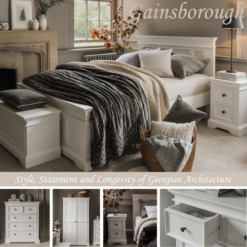 White bedroom furniture - white,