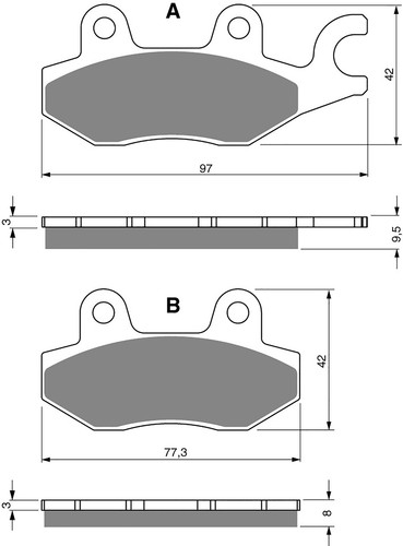Goldfren rear brake disc - brake,