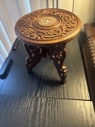 Vintage carved wood mini - wood,