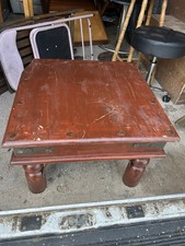 Squared Small Indian Sheesham Wooden Side Table