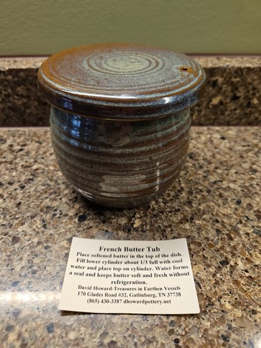 French butter dish pottery - butter,