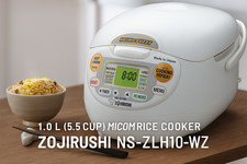 ZOJIRUSHI NS-ZLH10-WZ Micom Rice Cooker 1.0L (5.5 Cups) 220–230V Made in Japan