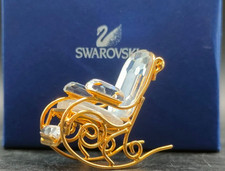 Swarovski Crystal Rocking Chair Figurine 243442,Swan Mark, Boxed, 3.5cm–Austria