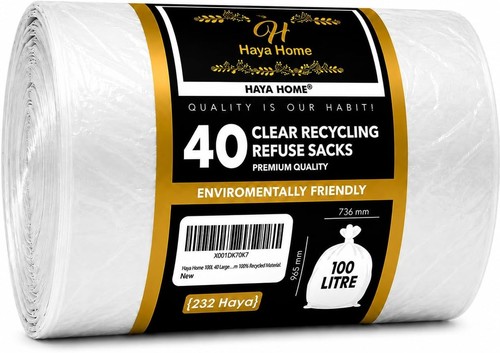 Haya home 100l clear recycling - home,