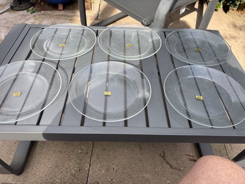 Arcoroc clear glass plates - clear,