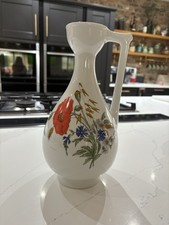Zsolnay Pecs Made In Hungary Summer Flowers Jug
