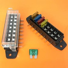 8 Way Fuse Box for Standard Blade Fuses Holder ATO / Block 12v or 24v Car or HGV