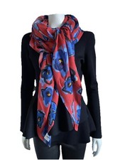 POM AMSTERDAM Scarf Red Blue